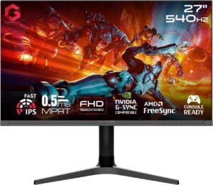 GAMEON Titan Pro X Series 27" FHD 1920x1080 Gaming Monitor – 540Hz