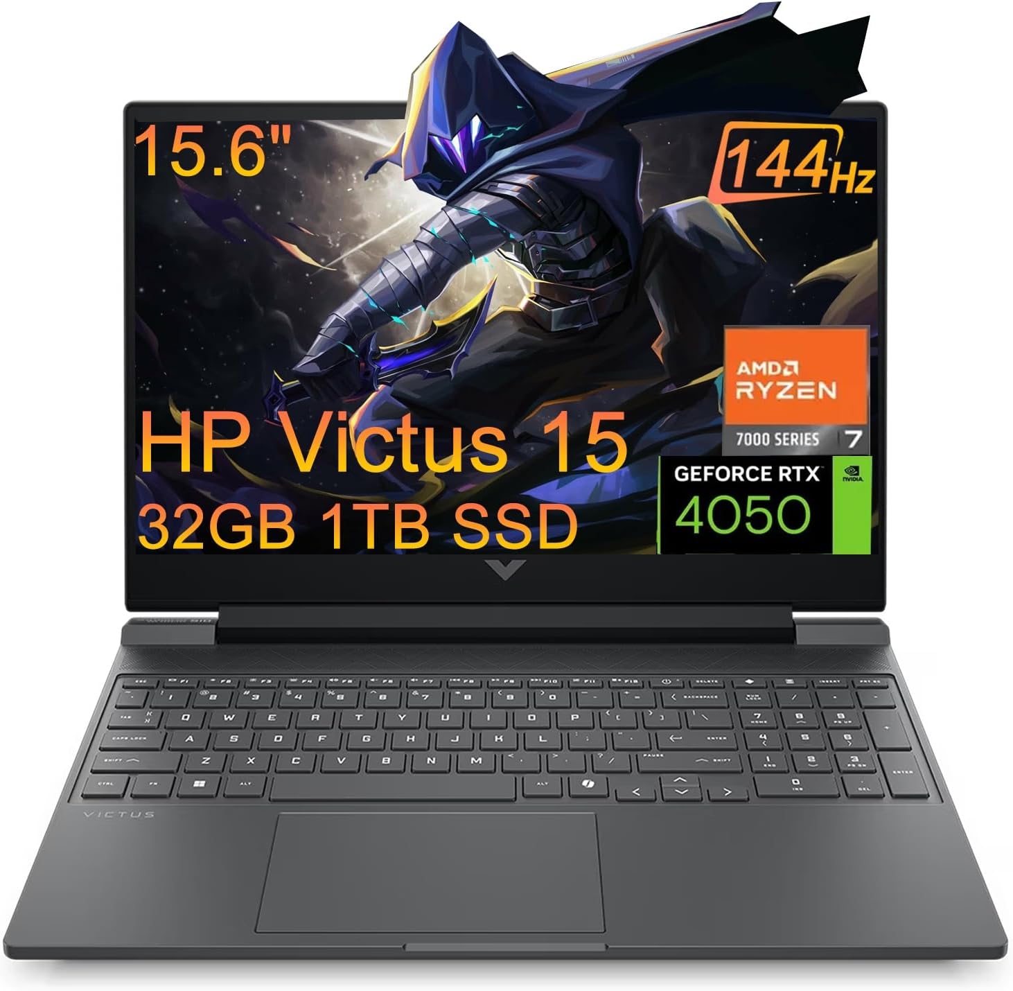 HP Victus 15 15.6" Gaming Laptop, FHD 144Hz, NVIDIA RTX 4050 6GB, AMD Ryzen 7 7445HS, 16GB DDR5 RAM, 512GB SSD, 6 Core ( Intel i7-13700H), Backlit Keyboard, Ethernet - Image 5