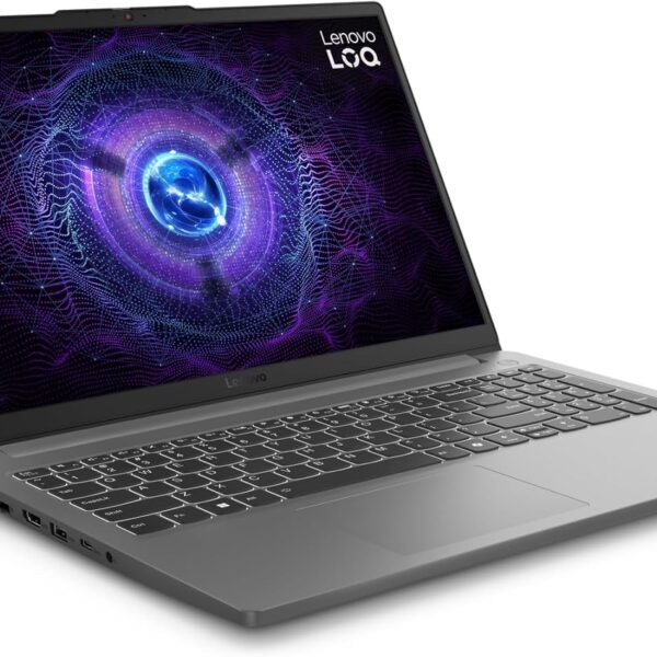 Lenovo (Upgraded) LOQ 15IAX9E Gaming Laptop, 15.6" FHD 144Hz IPS Display, Intel Core i5-12450HX, 16GB RAM, 512GB SSD, GeForce RTX 3050 6GB GPU, White Backlit ENG UK Keyboard, Luna Grey