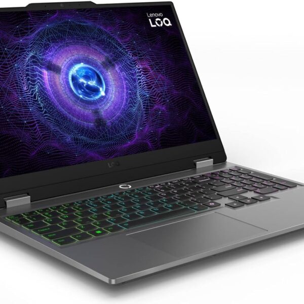 Lenovo LOQ 15IRX9 Gaming Laptop, 15.6" FHD IPS 144Hz Display, Intel Core i7-13650HX, 24GB RAM, 512GB SSD, GeForce RTX 4050 6GB Graphics, Backlit ENG Keyboard, Luna Grey