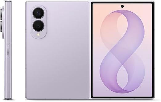 Samsung Galaxy Z Fold8 Lavender, 256GB, All-new Shape, Customized Processor, 4800mAh Battery, 12GB RAM,Dual 50MP Camera,Now Nudge, 1 Year Manufacturer Warranty(UAE Type Approved)