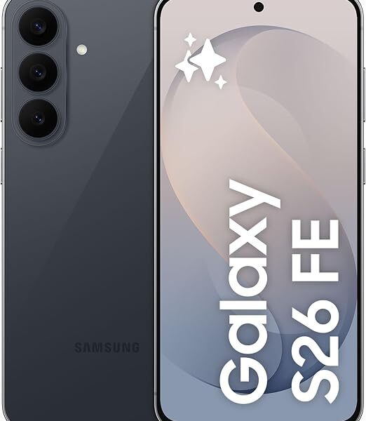 Samsung Galaxy S26 FE, Graphite, 512GB, AI photo editor, 50MP camera, Photo Assist, Super Steady Video, 4900 mAh battery, 8GB memory, TDRA Approved, 1 Year Manufacturer Warranty (UAE Version)